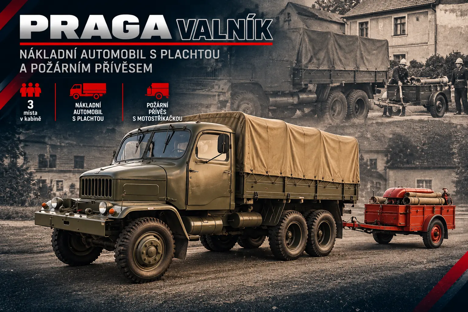 Vozidlo Praga valník