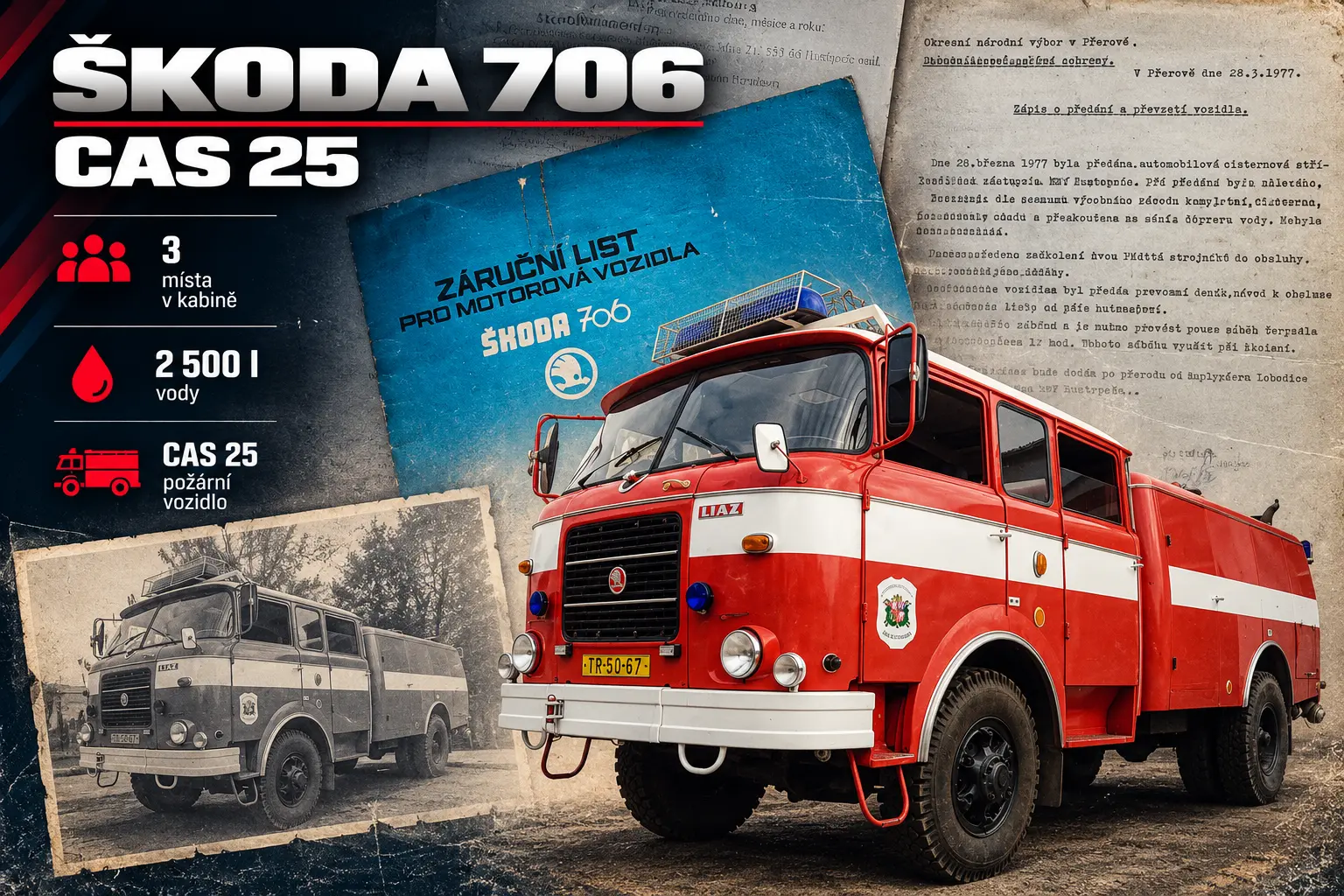 Vozidlo Škoda 706 RTHP CAS 25